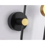 Настенный светодиодный светильник со сменной лампой FL51602/3 BK/GD черный/золото 11W 4200K+GU10 424*275*100 от NovaLamp