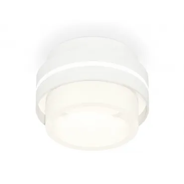 Комплект накладного светильника с акрилом XS8412002 SWH/FR белый песок/белый матовый GX53 (C8412, N8401) от NovaLamp