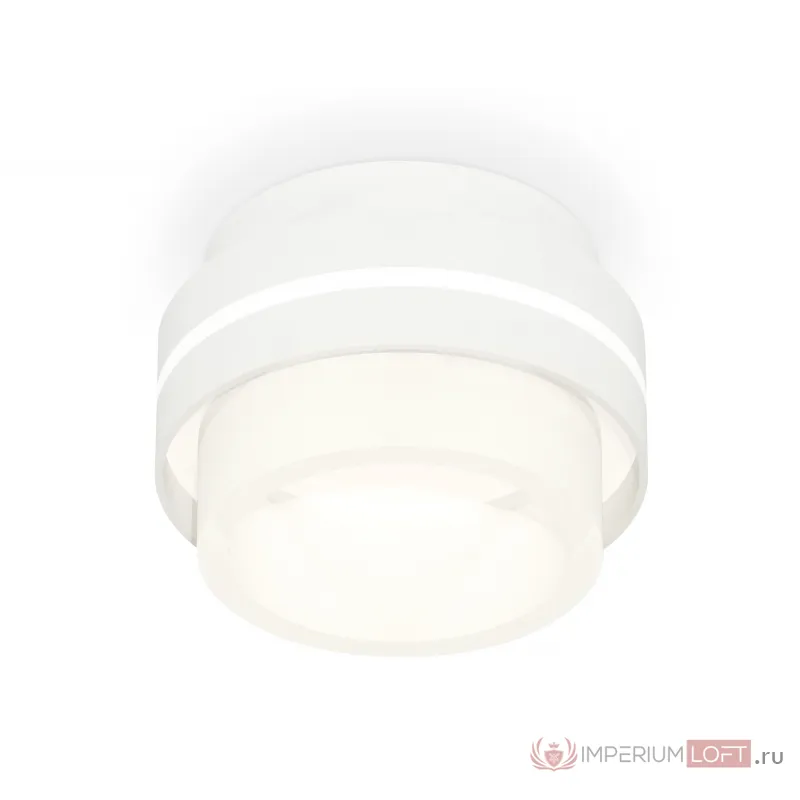 Комплект накладного светильника с акрилом XS8412002 SWH/FR белый песок/белый матовый GX53 (C8412, N8401) от NovaLamp