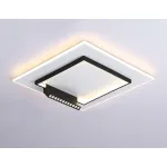 Потолочный светодиодный светильник FL51455/1+1 WH/BK белый/черный 72W 3000K-6400K+4200K 500*500*80 (ПДУ РАДИО 2.4G) от NovaLamp
