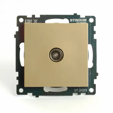 ТВ-розетка без рамки Stekker Катрин 49228 ТВ-розетка без рамки Stekker Катрин 49228