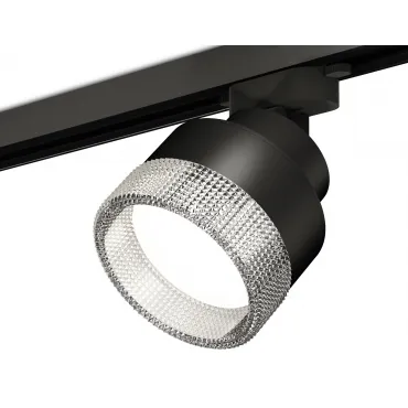 Комплект трекового светильника с композитным хрусталем XT8102040 SBK/CL черный песок/прозрачный GX53 (A2526, A2106, C8102, N8480)