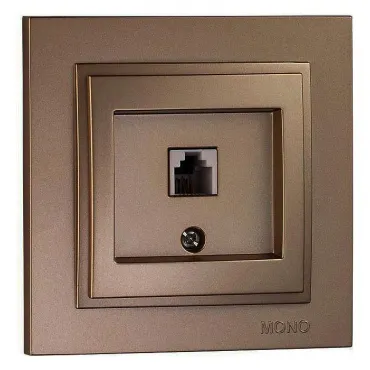 Розетка телефонная RJ-11 Mono Electric Despina 102-232305-124 Розетка телефонная RJ-11 Mono Electric Despina 102-232305-124