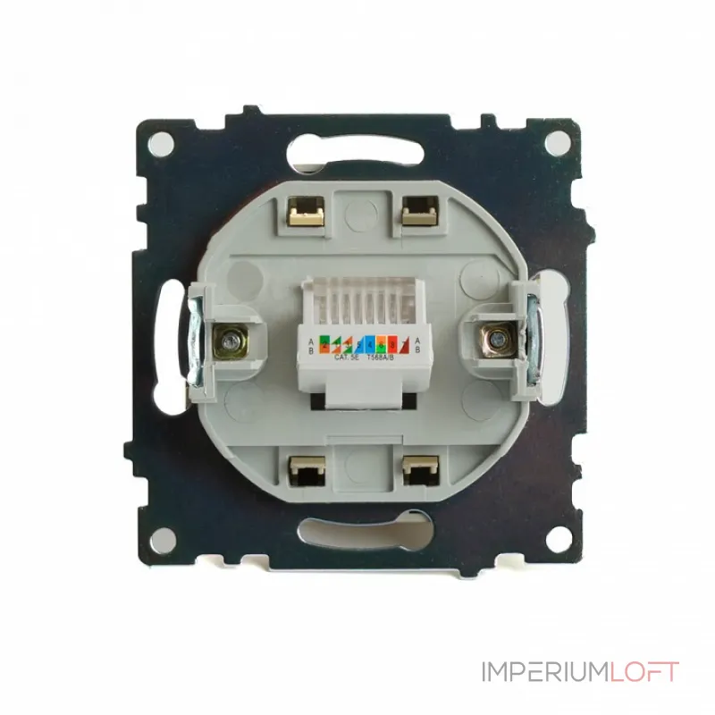 Розетка Ethernet RJ-45 без рамки Stekker Катрин 49227 Розетка Ethernet RJ-45 без рамки Stekker Катрин 49227