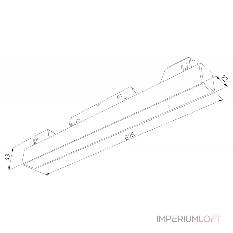 Встраиваемый светильник Elektrostandard Slim Magnetic a067375