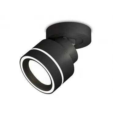 Комплект накладного поворотного светильника с акрилом XM8102023 SBK/FR черный песок/белый матовый GX53 (A2229, A2106, C8102, N8434) от NovaLamp
