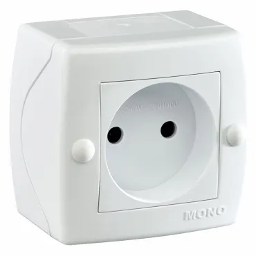 Розетка без заземления Mono Electric Octans IP20 104-010106-116 Розетка без заземления Mono Electric Octans IP20 104-010106-116