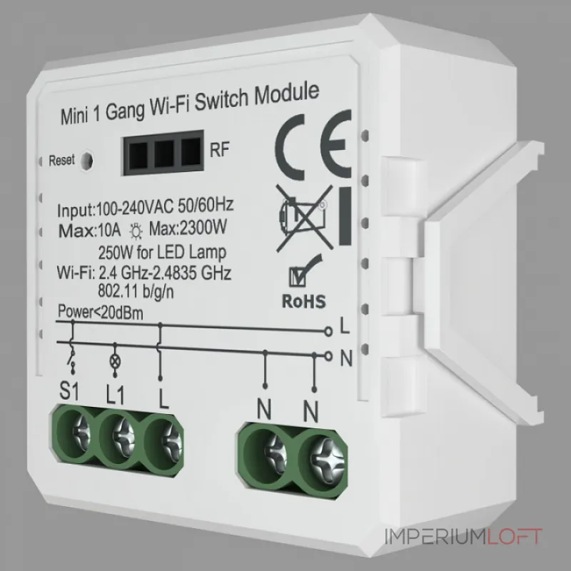 Конвертер Wi-Fi для смартфонов и планшетов Denkirs Relay RL1001-SM Конвертер Wi-Fi для смартфонов и планшетов Denkirs Relay RL1001-SM