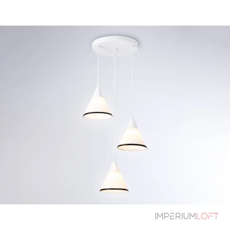 Подвесной светильник TR3167/3 WH/BK белый/черный E27/3 max 60W D360*1000 от NovaLamp