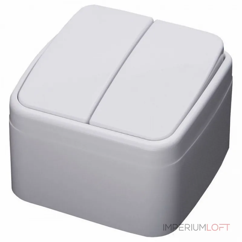 Выключатель двухклавишный Stekker Basic 39032