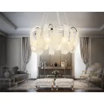 Подвесная люстра с хрусталем TR5377/8 CH/CL хром/прозрачный E14*8 max 40W D600*300 от NovaLamp
