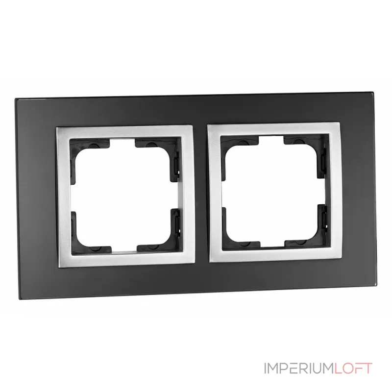 Рамка на 2 поста Mono Electric Style Glass 107-720000-161 Рамка на 2 поста Mono Electric Style Glass 107-720000-161