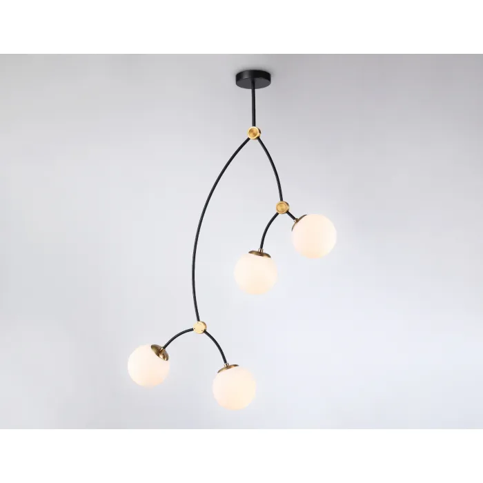 Подвесной светильник TR2575/4 BK/SB черный/бронза E27/4 max 60W D790*1120 от NovaLamp