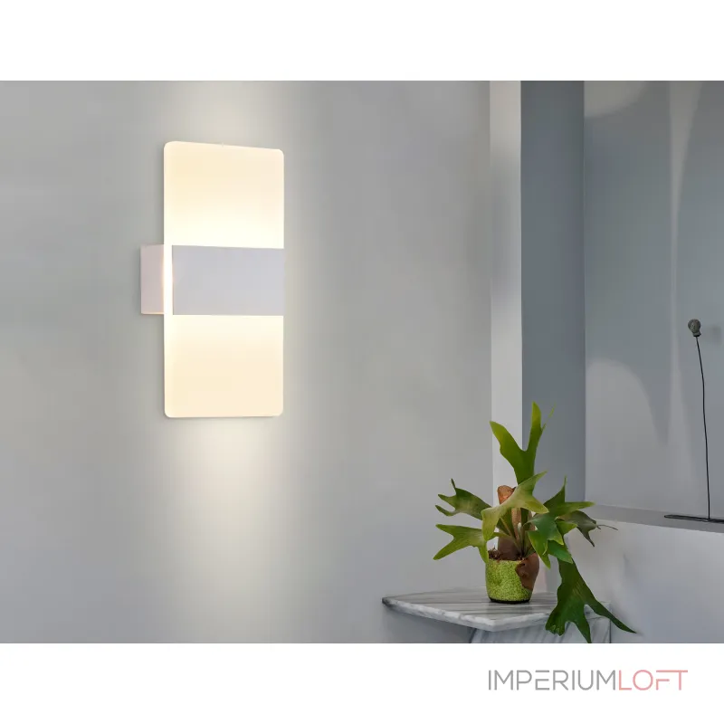 Настенный светодиодный светильник из акрила FW200 WH/FR белый/белый матовый LED 3000K/4200K/6400K 4W 220*110*40 от NovaLamp Настенный светодиодный светильник из акрила FW200 WH/FR белый/белый матовый LED 3000K/4200K/6400K 4W 220*110*40 от NovaLamp