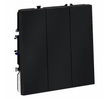 Выключатель трехклавишный без рамки Voltum S70 VLS030107