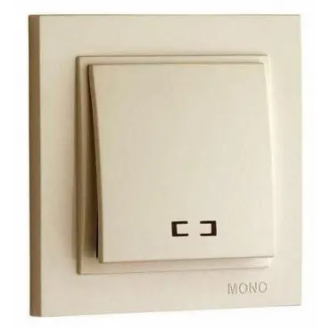 Выключатель одноклавишный с подсветкой Mono Electric Despina 102-170025-101 Выключатель одноклавишный с подсветкой Mono Electric Despina 102-170025-101