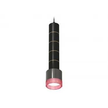 Комплект подвесного светильника с композитным хрусталем XP8115015 DCH/PI черный хром/розовый GX53 (A2302, C6303, A2062, C6303, A2062, C6303, A2062, C6303, A2062, C6303, A2101, C8115, N8486) от NovaLamp