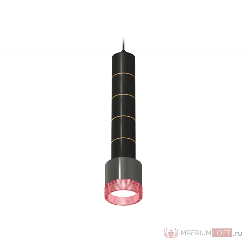 Комплект подвесного светильника с композитным хрусталем XP8115015 DCH/PI черный хром/розовый GX53 (A2302, C6303, A2062, C6303, A2062, C6303, A2062, C6303, A2062, C6303, A2101, C8115, N8486) от NovaLamp