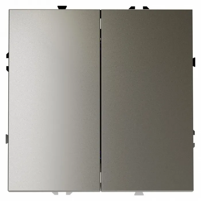 Выключатель двухклавишный без рамки Voltum S70 VLS020104 от ImperiumLoft