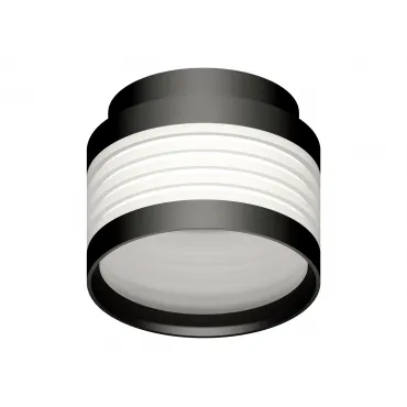 Корпус светильника накладной C8432 SBK/FR черный песок/белый матовый D110*H90mm GX53