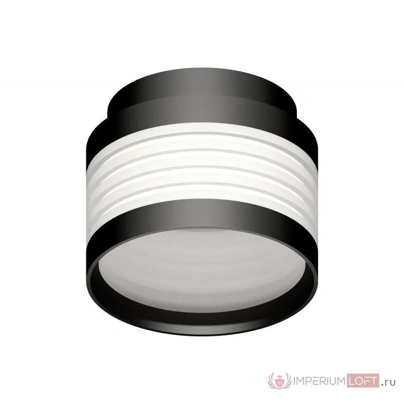Корпус светильника накладной C8432 SBK/FR черный песок/белый матовый D110*H90mm GX53 от NovaLamp