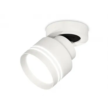 Комплект накладного поворотного светильника с акрилом XM8101026 SWH/FR белый песок/белый матовый GX53 (A2228, A2105, C8101, N8477) от NovaLamp