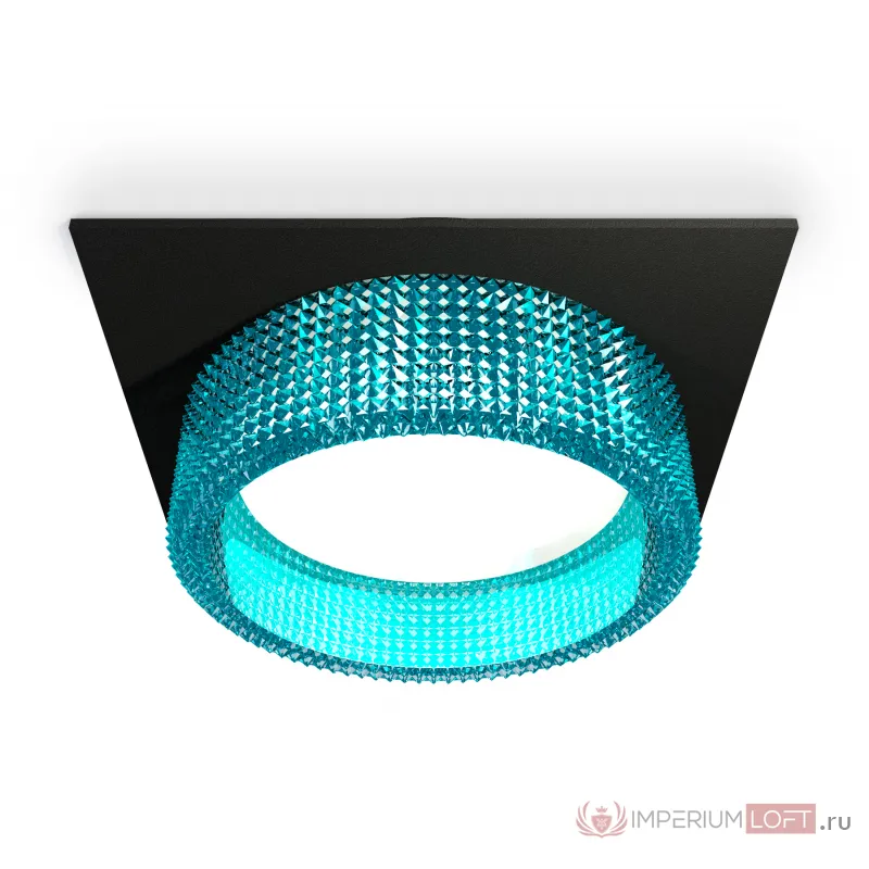Комплект встраиваемого светильника XC8062033 SBK/BL черный песок/голубой GX53 (C8062, N8488) от NovaLamp