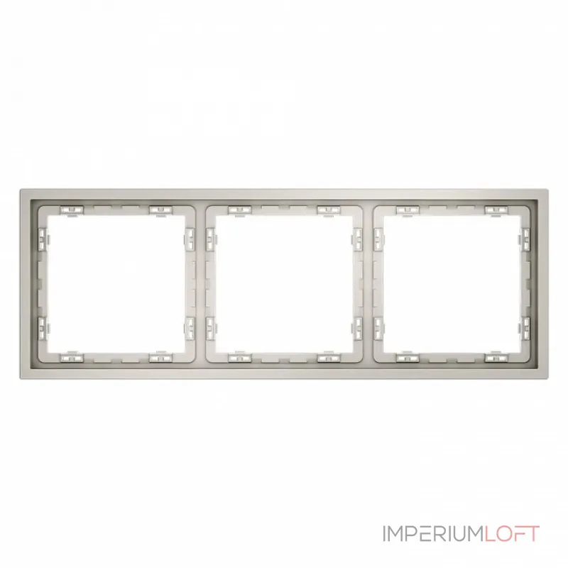 Рамка пластиковая S70 на 3 поста (кашемир) Voltum VLS100303 Рамка пластиковая S70 на 3 поста (кашемир) Voltum VLS100303