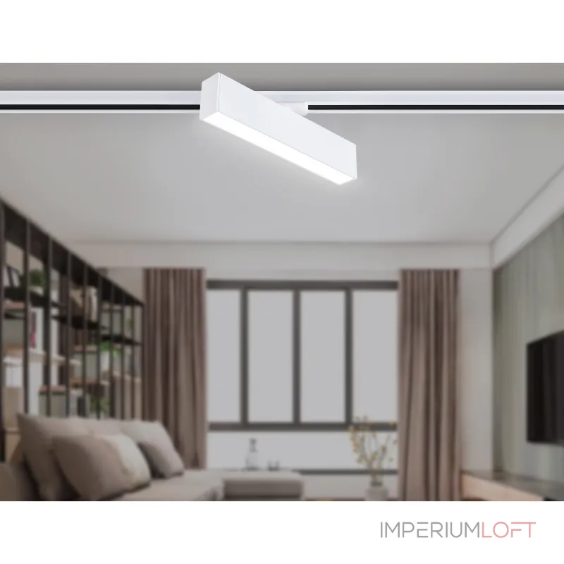 Светильник светодиодный трековый GL6763 WH белый LED 12W 4200K 300*22*48 от NovaLamp