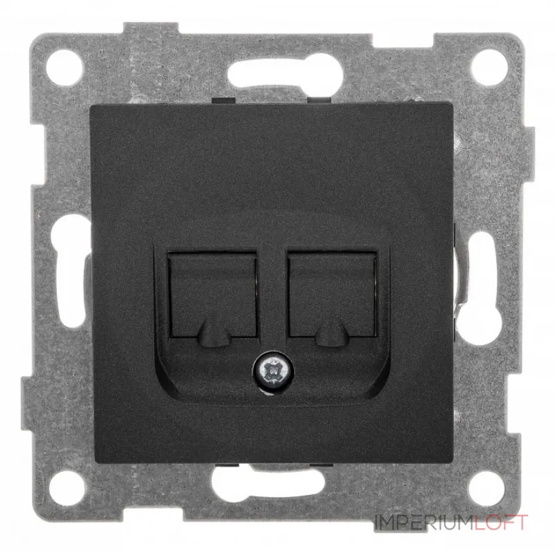 Розетка двойная Ethernet RJ-45 без рамки Gusi Electric UGRA С11К2-010