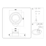 Настенный светодиодный светильник FA8812 WH белый 11W 190*220*50 от NovaLamp