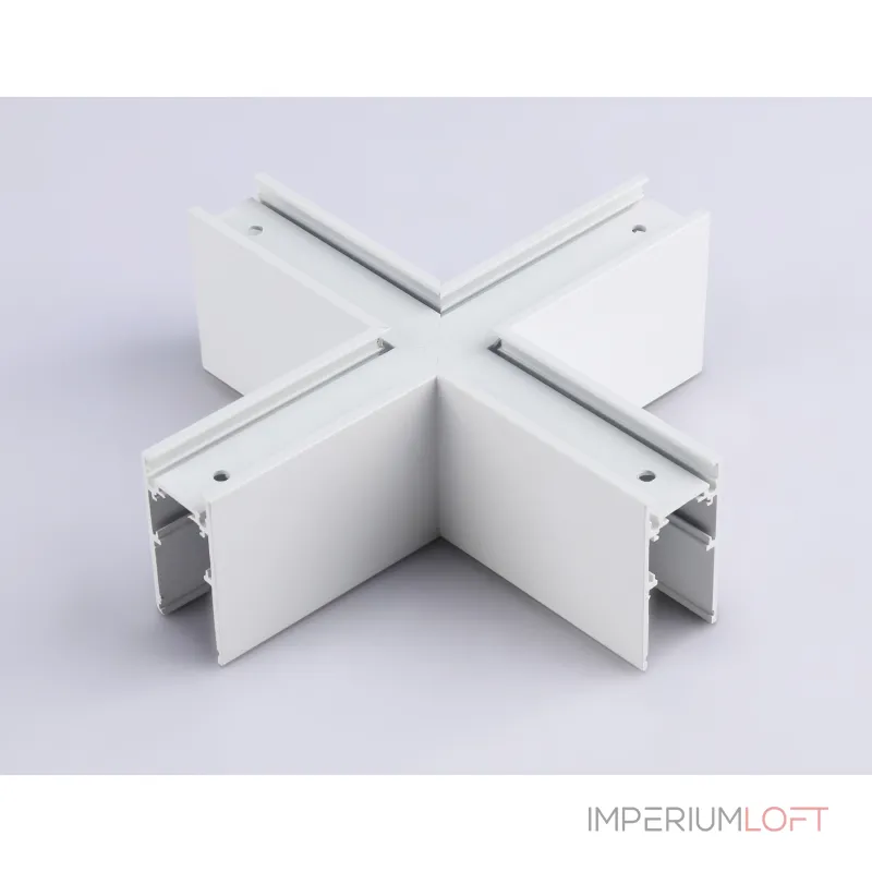 Коннектор X-образный для накладного шинопровода Magnetic GL3375 WH белый 170*170*53.7 от NovaLamp