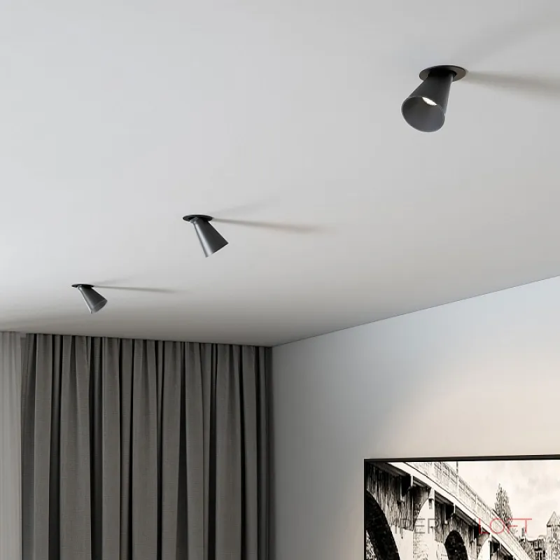 Встраиваемый светильник Elektrostandard Bell 25097/LED 8W 4000K черный Встраиваемый светильник Elektrostandard Bell 25097/LED 8W 4000K черный