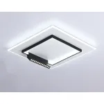 Потолочный светодиодный светильник FL51455/1+1 WH/BK белый/черный 72W 3000K-6400K+4200K 500*500*80 (ПДУ РАДИО 2.4G) от NovaLamp