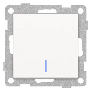 Выключатель сенсорый одноклавишный с подсветкой без рамки Gusi Electric UGRA С11В18-028