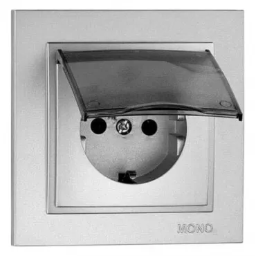Розетка с заземлением с крышкой Mono Electric Despina 102-212121-118 Розетка с заземлением с крышкой Mono Electric Despina 102-212121-118