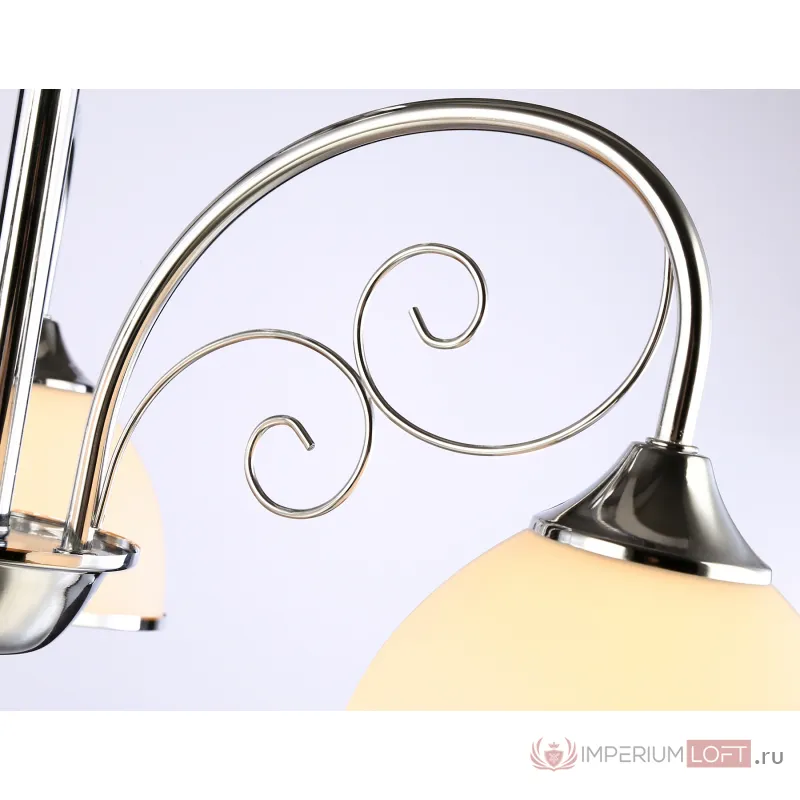 Подвесная люстра TR3181/3 CH/FR хром/белый матовый E27/3 max 40W D585*285 от NovaLamp