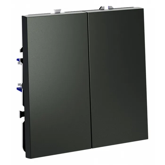 Выключатель двухклавишный без рамки Voltum S70 VLS020606 от ImperiumLoft