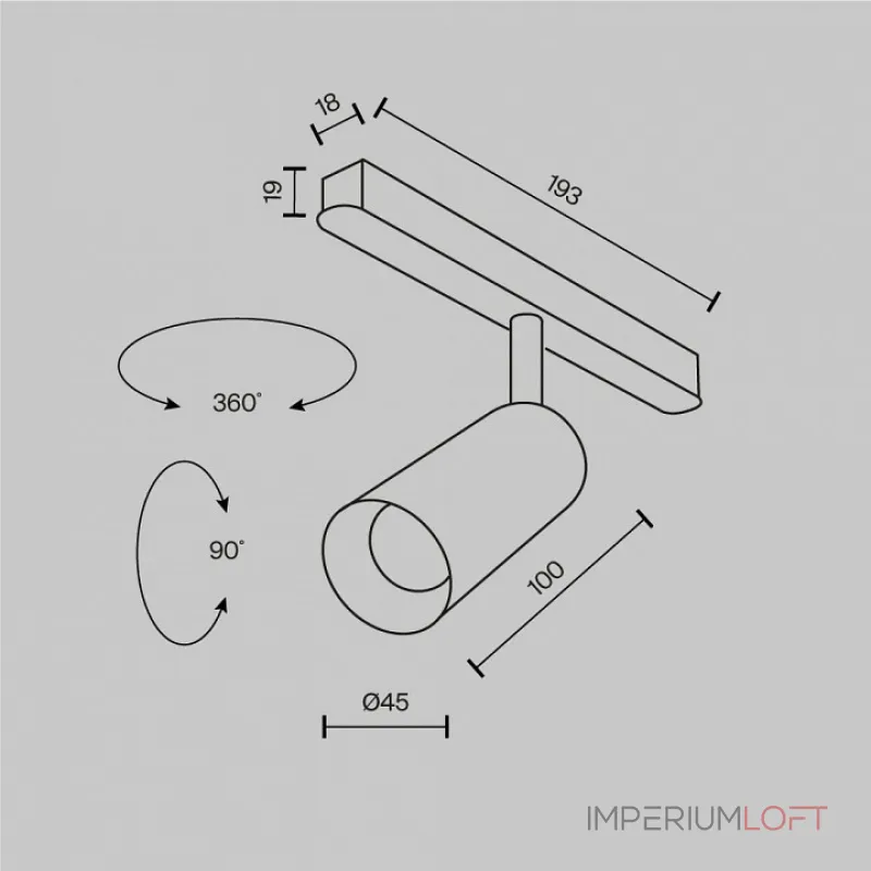 Трековый светильник Focus LED TR032-2-5W3K-M-BW от ImperiumLoft Трековый светильник Focus LED TR032-2-5W3K-M-BW от ImperiumLoft