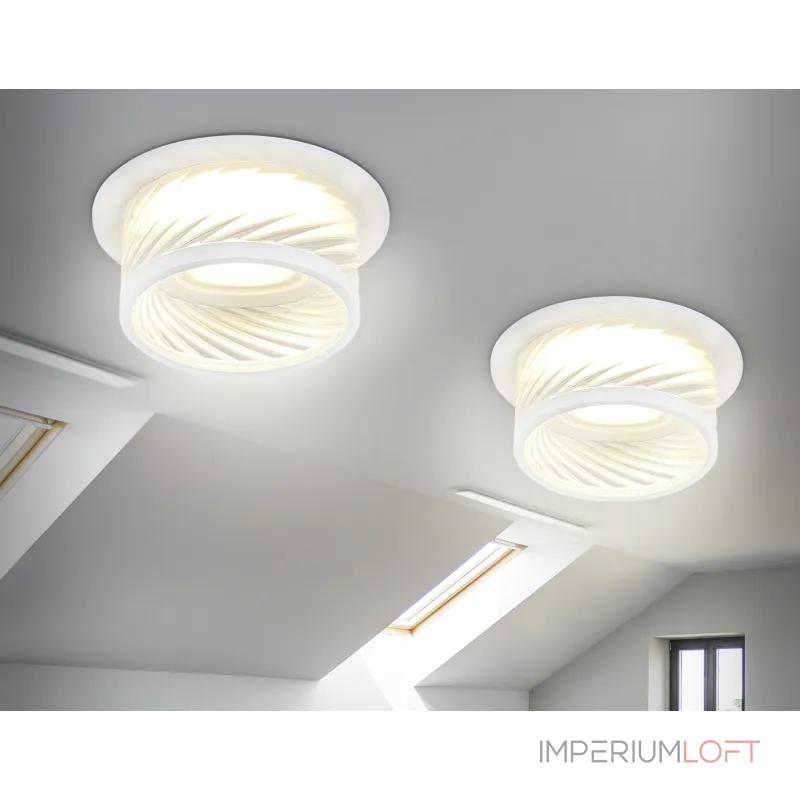 Встраиваемый светильник TN1251 SWH/CL белый песок/прозрачный GU5.3 D98*58 от NovaLamp