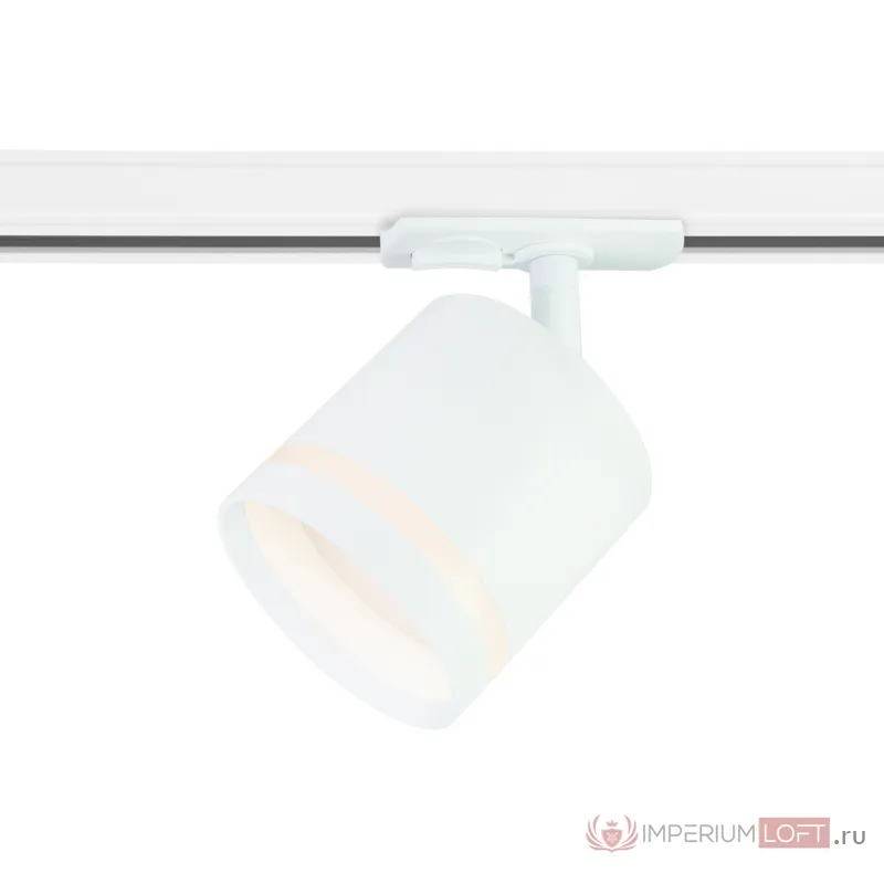 Трековый однофазный светильник со сменной лампой GL5369 WH белый GX53 max 12W от NovaLamp