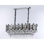 Подвесная люстра с хрусталем TR5199/12 CH/CL/SM хром/прозрачный/дымчатый E27*12 max 40W 800*300*290 от NovaLamp