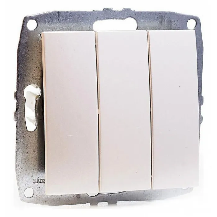 Выключатель трехклавишный без рамки Mono Electric Despina / Larissa 500-002522-114 от ImperiumLoft