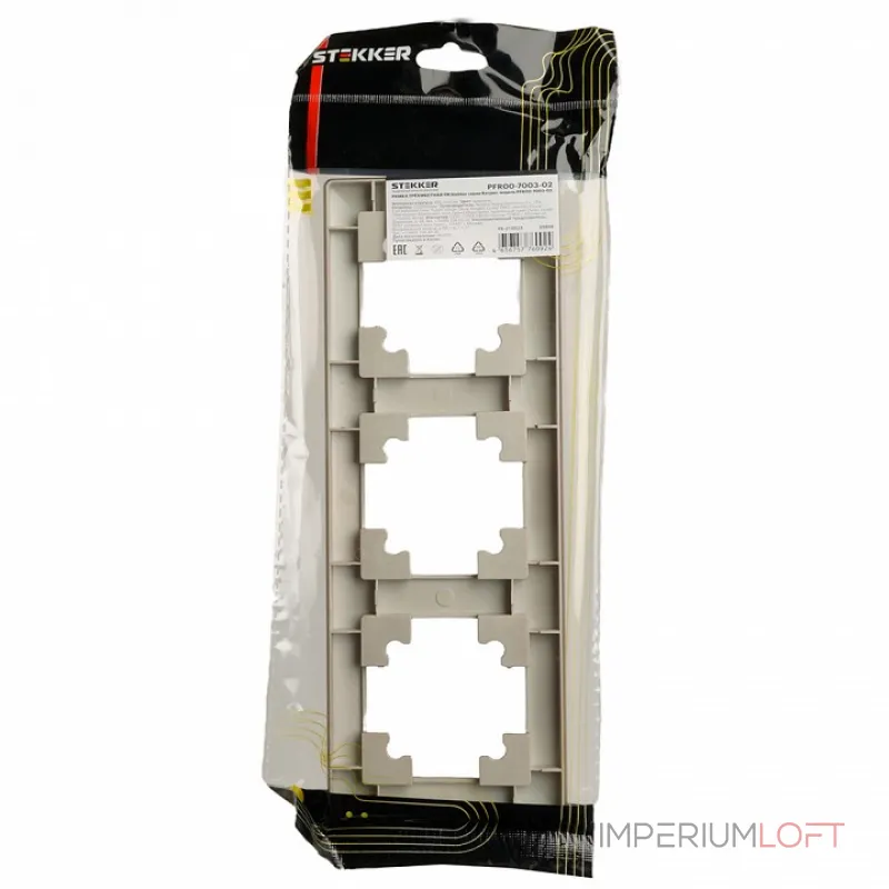 Рамка на 3 поста Stekker PFR00-7003-02 39804 от ImperiumLoft
