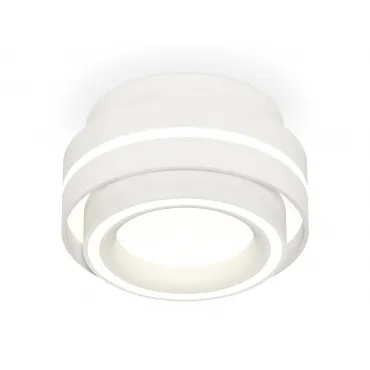 Комплект накладного светильника с акрилом XS8412003 SWH/FR белый песок/белый матовый GX53 (C8412, N8433)