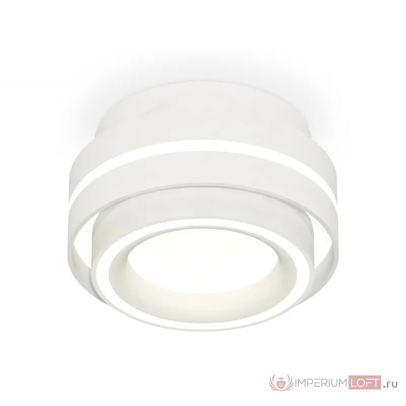 Комплект накладного светильника с акрилом XS8412003 SWH/FR белый песок/белый матовый GX53 (C8412, N8433) от NovaLamp