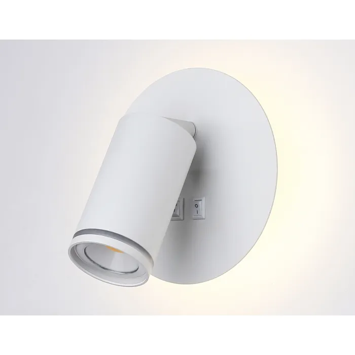 Светильник светодиодный настенный с выключателем FW2462 WH белый LED 4200K 7W D145*150 от NovaLamp