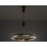Светильник подвесной светодиодный FL5846/1+3 GD золото 40W 3000K/4200K/6400K D600*1200 (без ПДУ) от NovaLamp