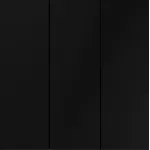 Выключатель встраиваемый S70 трехклавишный 10А (черный матовый) Voltum VLS030108