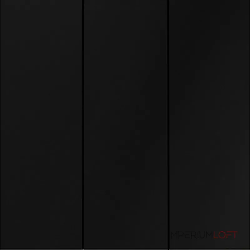 Выключатель встраиваемый S70 трехклавишный 10А (черный матовый) Voltum VLS030108